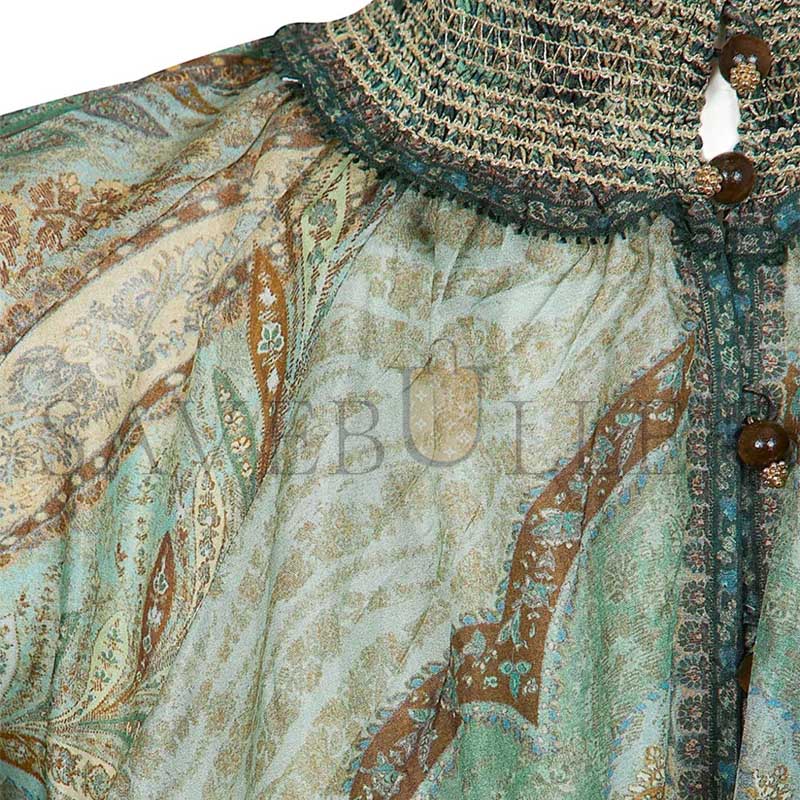 ZIMMERMANN WANDERLUST BILLOW MIDI DRESS 5581DRS262  